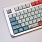 Coral Sea 104+13 PBT Dye-subbed Keycaps Set XDA Profile for MX Switches Mechanical Gaming Keyboard